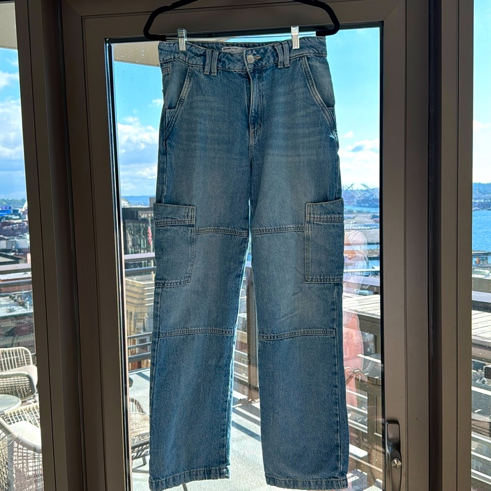 Garage denim cargo jeans